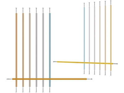 现代天际灯 钢带线条灯 洗墙灯