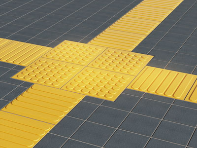 现代人行行道、盲道3d模型 现代人行行道、盲道