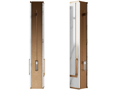 新中式方形装饰柱子3d模型 新中式方形装饰柱子