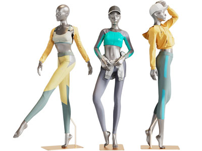 现代运动服装模特3d模型 现代运动服装模特