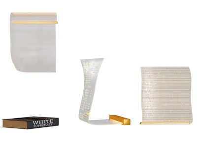 现代书页造的台灯