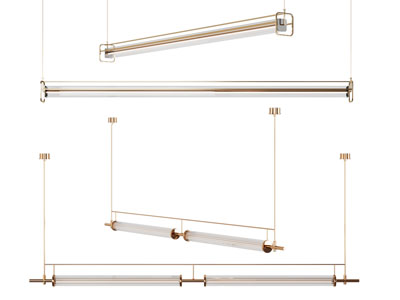 现代轻奢棒状吊灯