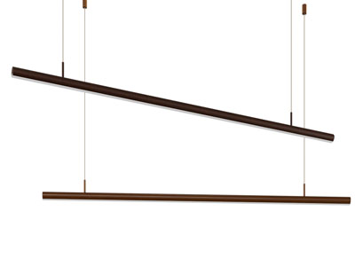 现代一字棒管吊灯