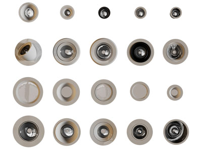 现代可转向筒灯射灯