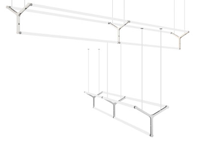 现代办公棒管吊灯