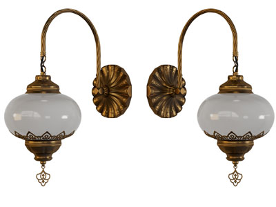 中东民族风铜制灯架的壁灯