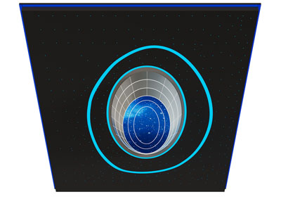 现代科技感天花吊顶