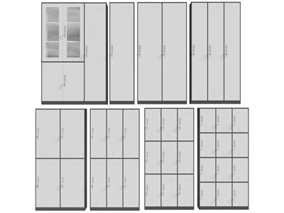 现代金属更衣柜、收纳柜
