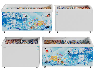 现代冰柜、保鲜柜3d模型 现代冰柜、保鲜柜