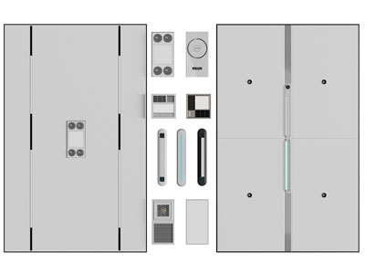 现代天花吊顶、暖风扇