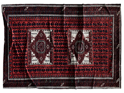 民族风花纹图案的长方形地毯3d模型 民族风花纹图案的长方形地毯