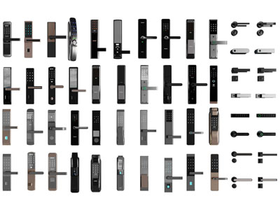 现代密码门锁3d模型 现代密码门锁