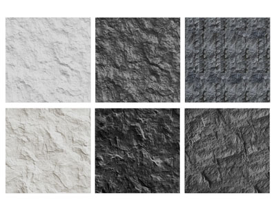 现代毛石、浮雕岩板背景墙3d模型 现代毛石、浮雕岩板背景墙