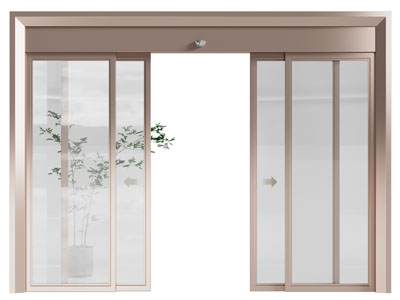 现代玻璃自动门、推拉门