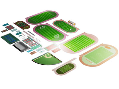 现代足球场、篮球场、球场所、运动场地、跑道3d模型 现代足球场、篮球场、球场所、运动场地、跑道