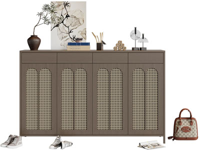 侘寂风玄关鞋柜