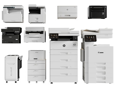 现代台式、立式打印机办公电器3d模型 现代台式、立式打印机办公电器