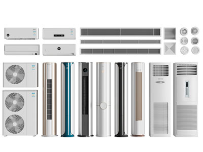 现代空调、空调出风口3d模型 现代空调、空调出风口