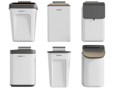 现代翻盖垃圾桶