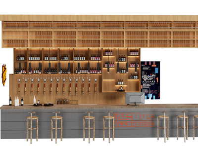 工业风loft酒吧吧台吧椅