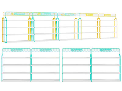 现代便利店超市金属货架3d模型 现代便利店超市金属货架