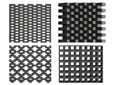 现代镂空砖墙隔断3d模型 现代镂空砖墙隔断