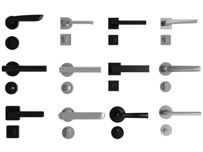 现代金属拉手3d模型 现代金属拉手