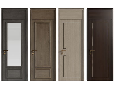 新中式单扇实木平开门