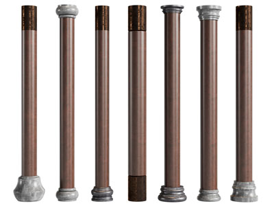 新中式圆形柱子3d模型 新中式圆形柱子