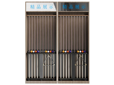 现代台球 球杆展示柜 收纳柜3d模型 现代台球 球杆展示柜 收纳柜