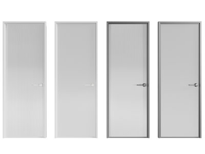 现代单扇平开门