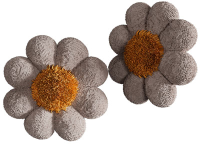 现代花朵造的靠垫抱枕