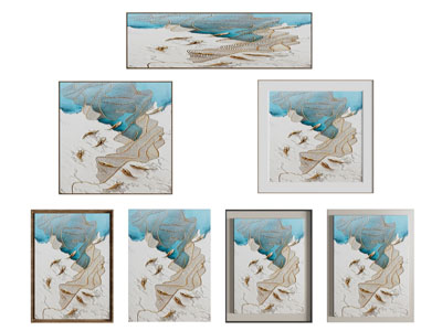 新中式装饰挂画3d模型 新中式装饰挂画