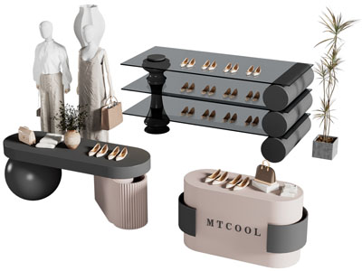 现代鞋子展台 展架 展柜