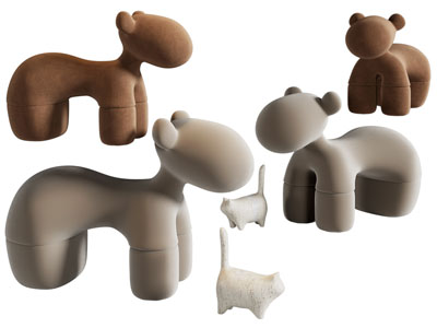 现代卡通动物凳子 儿童椅子