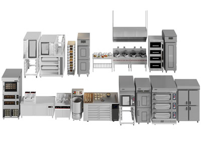 现代商用烤箱饭店后厨设备3d模型 现代商用烤箱饭店后厨设备