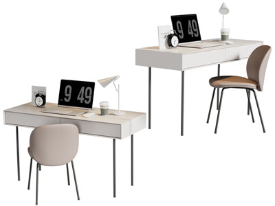 现代书桌椅组合