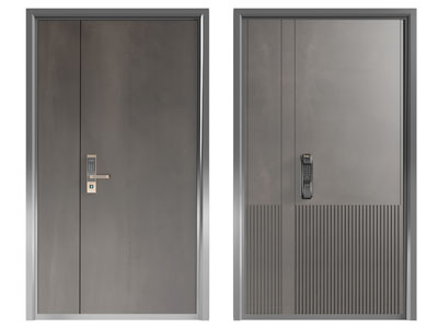 现代子母入户平开门、防盗门