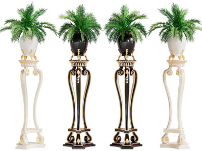 欧式花架、盆栽植物