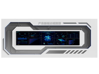 现代科技展示墙、背景墙3d模型 现代科技展示墙、背景墙