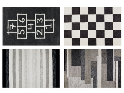 现代长方形地毯3d模型 现代长方形地毯