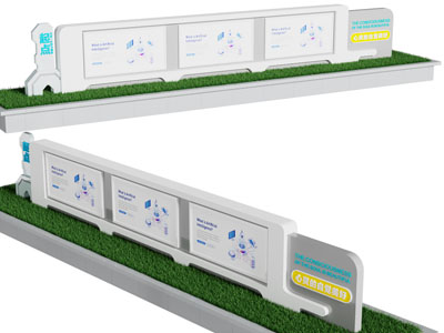 现代宣传栏3d模型 现代宣传栏