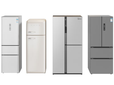 现代电冰箱3d模型 现代电冰箱