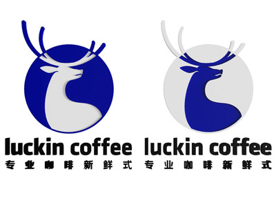 现代瑞幸咖啡logo、招牌、广告牌3d模型 现代瑞幸咖啡logo、招牌、广告牌