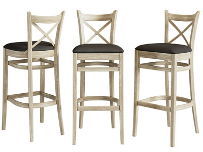 美式高脚实木吧椅