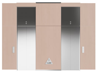 现代电梯3d模型 现代电梯