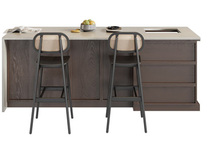 美式实木吧台吧椅