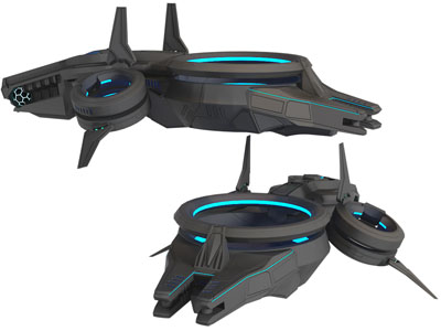 现代飞船、飞碟