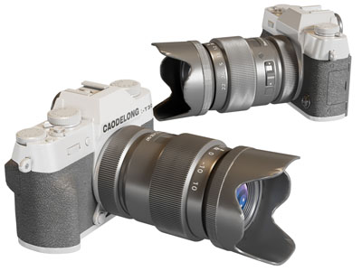 现代数码相机、摄像机3d模型 现代数码相机、摄像机