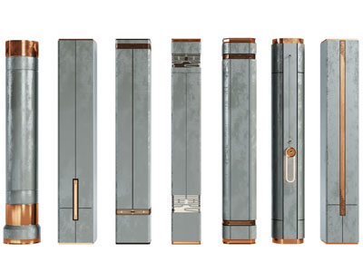 新中式方形装饰柱子3d模型 新中式方形装饰柱子